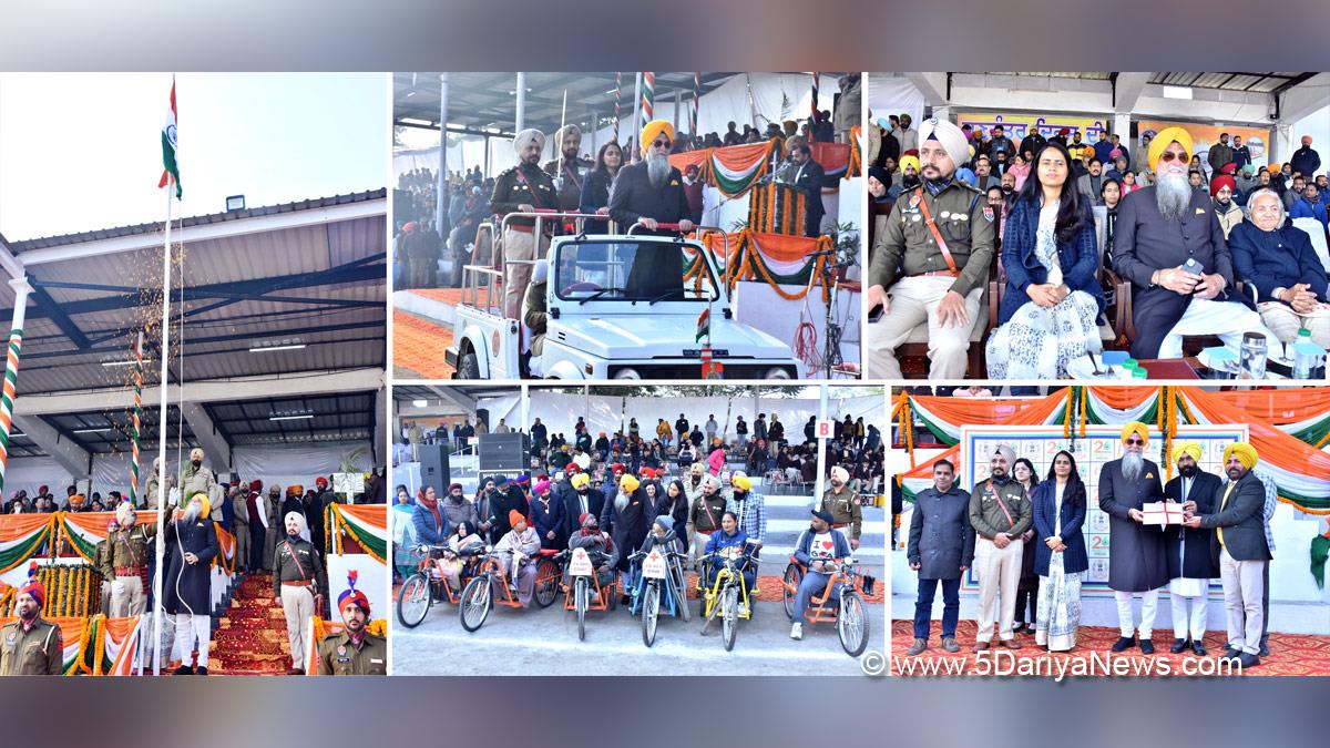 Kultar Singh Sandhwan, AAP, Aam Aadmi Party, AAP Punjab, Aam Aadmi Party Punjab, Government of Punjab, Punjab Government, DC Ropar, Preeti Yadav, Dr. Preeti Yadav, Deputy Commissioner Ropar, Rupnagar, Ropar, 75th Republic Day, Republic Day 2024, Republic Day of India, Indian Republic Day, 26 January 2024