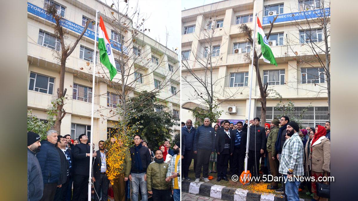 Jatin Kishore, DIPR JK, Director Information Jammu, Director Information Kahmir, Kashmir, Jammu And Kashmir, Jammu & Kashmir, Director Information J&K, Information Department J&K, 75th Republic Day, Republic Day 2024, Republic Day of India, Indian Republic Day, 26 January 2024, Republic Day Celebrations