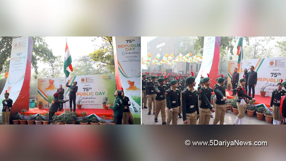 Lovely Professional University, Jalandhar, Phagwara, LPU, LPU Campus, Ashok Mittal, Rashmi Mittal, 75th Republic Day, Republic Day 2024, Republic Day of India, Indian Republic Day, 26 January 2024, Republic Day Celebrations