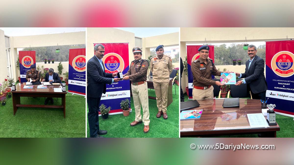 Dailyhunt, Josh, OneIndia, Cybersecurity, Deepak Gehlawat, DCP Gurugram Police, Ravanan N, Executive Director of Eterno Infotech,New Delhi