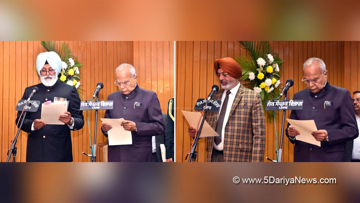 Banwari Lal Purohit, Banwarilal Purohit, Governor of Punjab, Punjab Governor, Punjab Raj Bhavan, Jatinder Singh Aulakh, Inderpal Singh