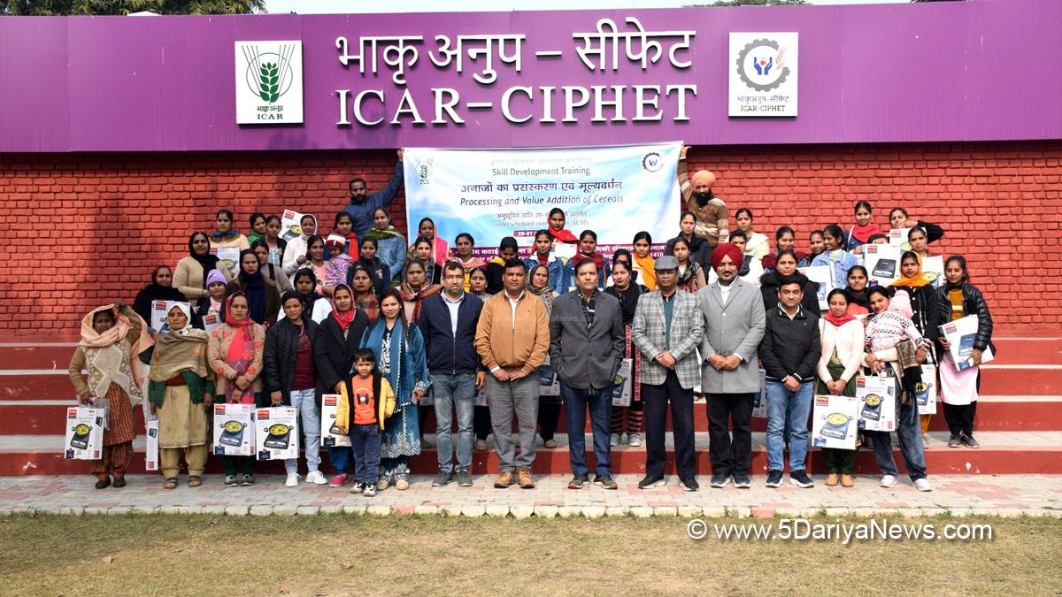 ICAR, CIPHET, Central Institute of Post-Harvest Engineering and Technology, CIPHET, Grant Thornton Bharat, HDFC Parivartan Project, Dr. Ranjeet Singh, ICAR-CIPHET Ludhiana