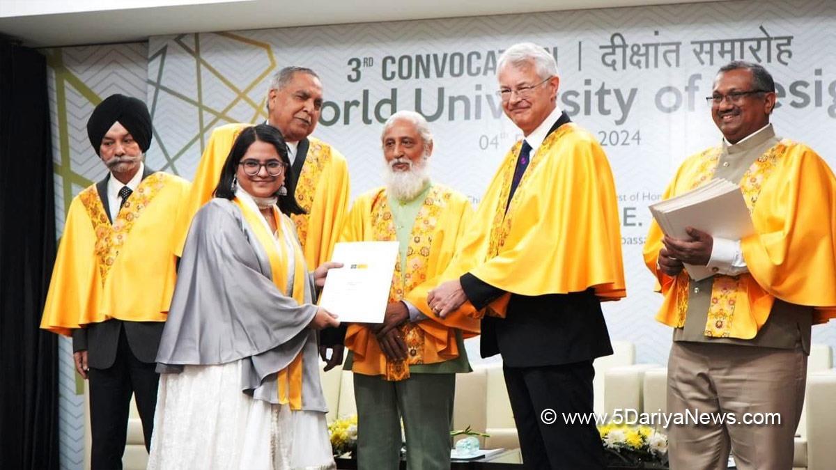 World University of Design, WUD, Dr. Anil D. Sahasrabudhe, National Education Technology Forum, NETF, 3rd Convocation Ceremony Sonipat, Delhi