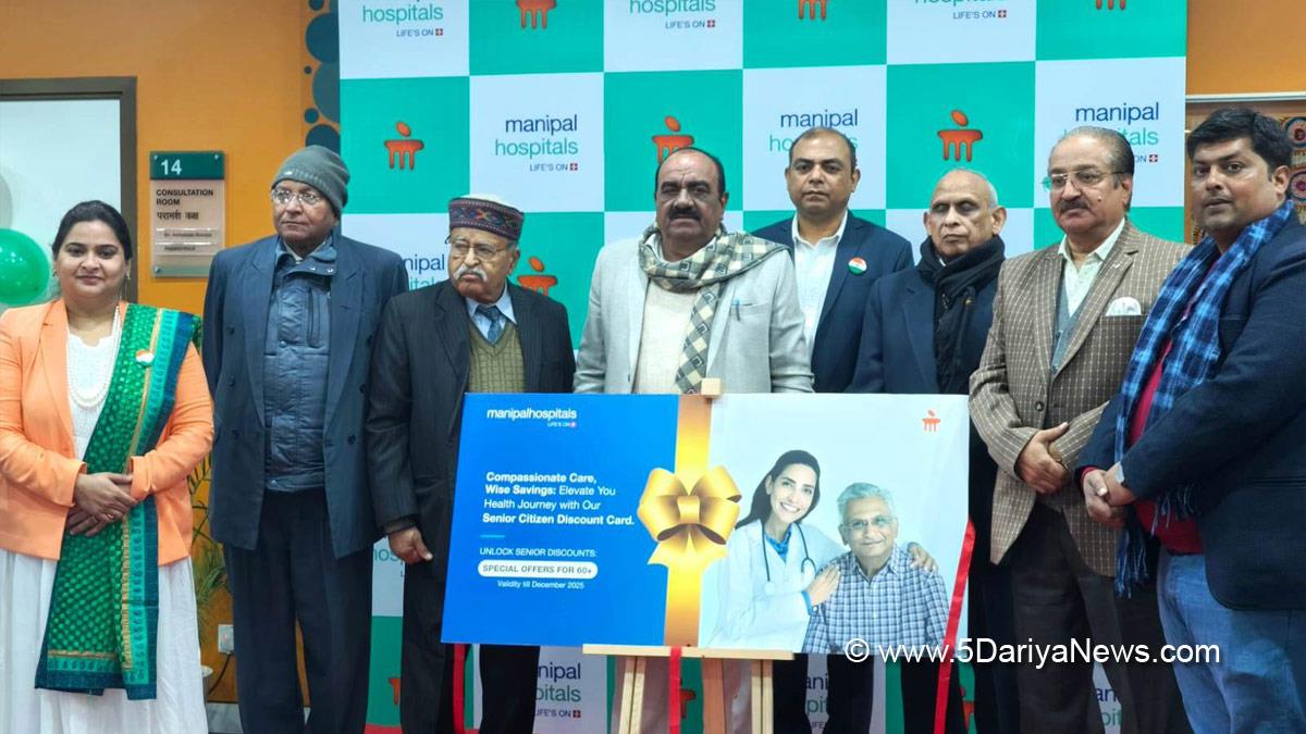Health, Navin Pascal, Manipal Hospital, AMRI Hospitals, NABH, AAHRPP, Senior Citizen Card, Manipal Hospital, Gurugram