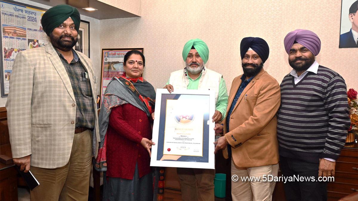 Chetan Singh Jauramajra, Chetan Singh Jormajra, Chetan Singh Jouramajra, AAP, Aam Aadmi Party, Aam Aadmi Party Punjab, AAP Punjab, Government of Punjab, Punjab Government, Skoch Awards 2023