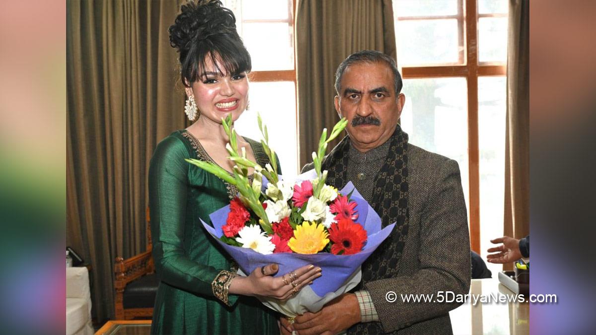 Sukhvinder Singh Sukhu, Himachal Pradesh, Himachal, Congress, Indian National Congress, Himachal Congress, Shimla, Chief Minister of Himachal Pradesh, Miss Earth India 2022, Vanshika Parmar