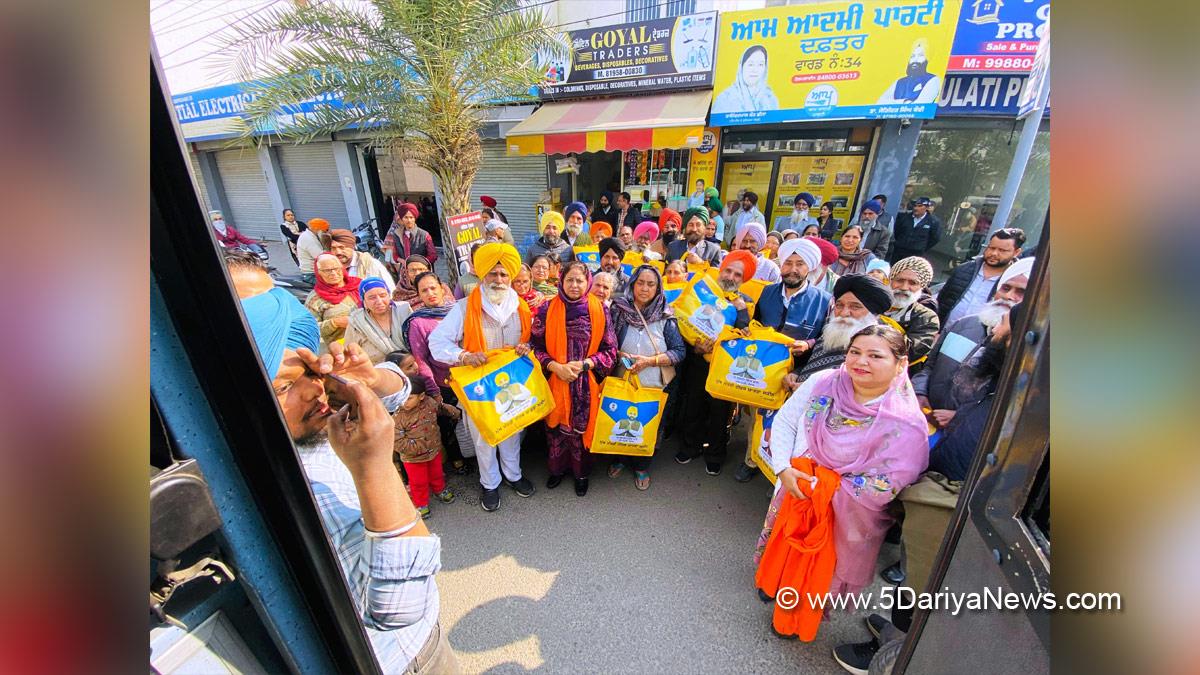 Rajinder Pal Kaur Chhina, Rajinder Pal Kaur, AAP, Aam Aadmi Party, Aam Aadmi Party Punjab, AAP Punjab, Ludhiana, Mukh Mantri Teerth Yatra Scheme