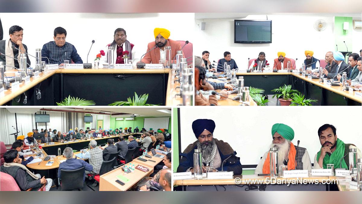 Bhagwant Mann, Bhagwant Singh Mann, AAP, Aam Aadmi Party, Aam Aadmi Party Punjab, AAP Punjab, Government of Punjab, Punjab Government, Punjab, Chief Minister Of Punjab, Gurmeet Khudian, Gurmeet Singh Khudian, Piyush Goyal, Arjun Munda, Nityanand Rai