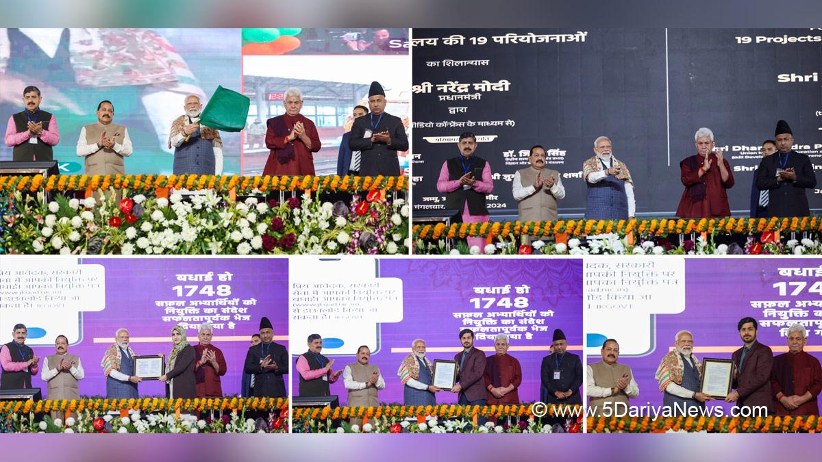 Narendra Modi, Modi, BJP, Bharatiya Janata Party, Prime Minister of India, Prime Minister, Narendra Damodardas Modi, Manoj Sinha, Lieutenant Governor J&K, Raj Bhavan, Jammu, Kashmir, Jammu And Kashmir, Jammu & Kashmir, Dr Jitendra Singh, Dr. Jitendra Singh,Jugal Kishore Sharma