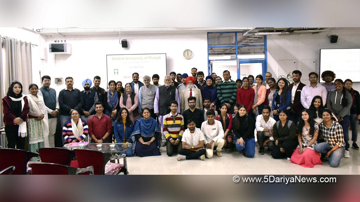 Central University of Punjab, CUPB, Bathinda, Prof. Raghvendra P Tiwari