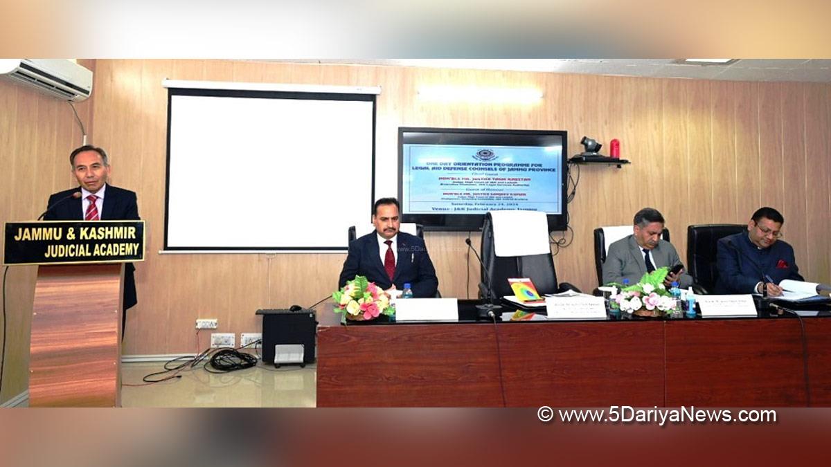 Judiciary, Justice Tashi Rabstan, Kashmir, Jammu And Kashmir, Jammu & Kashmir, J&K Judicial Academy