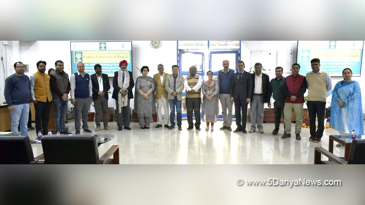 Central University of Punjab, CUPB, Bathinda, Prof. Raghvendra P Tiwari, Central Instrumentation Laboratory, Science and Engineering Research Board