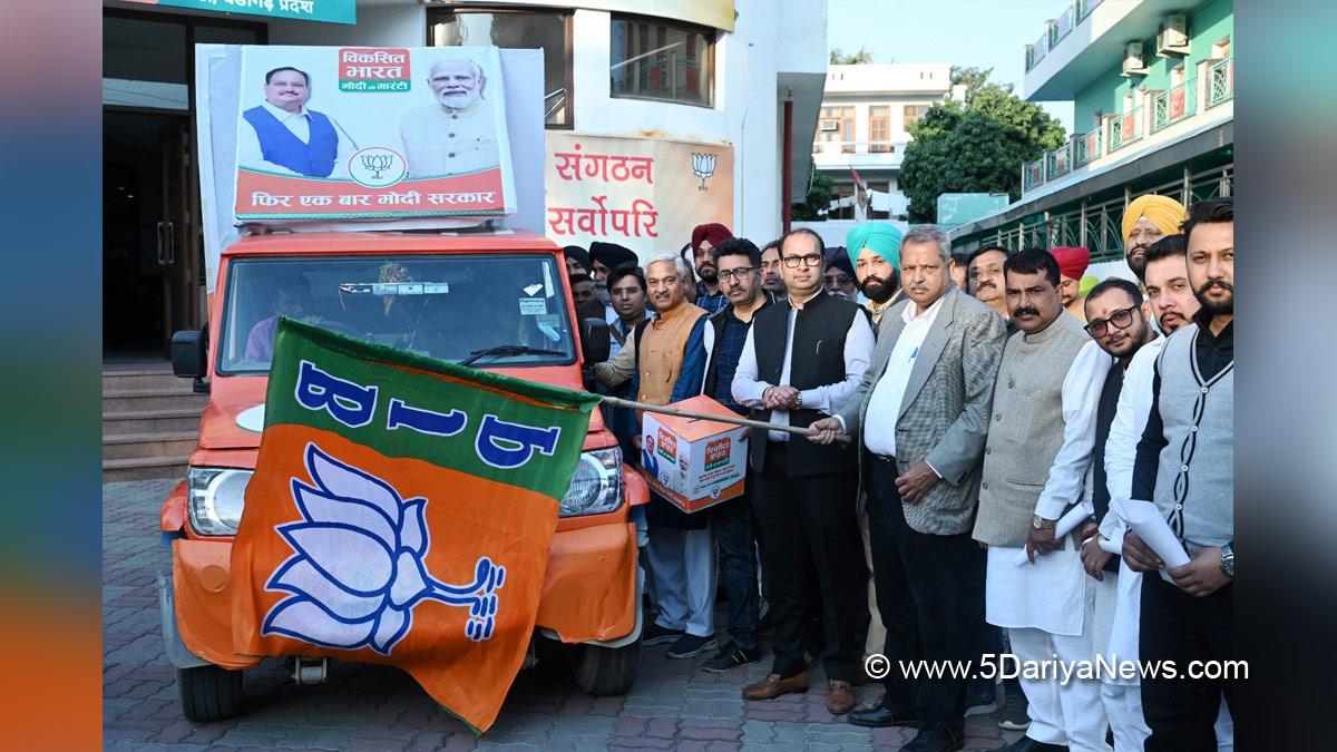 Jitender Pal Malhotra, BJP Chandigarh, Bharatiya Janata Party, BJP, Viksit Bharat Sankalp Yatra, VBSY, Information Education and Communication,Meri Kahani Meri Zubani