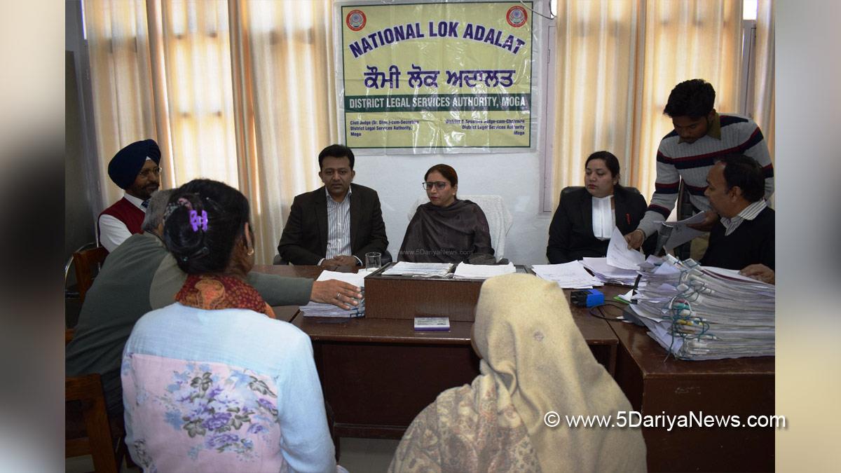 Punjab State Legal Services Authority, National Lok Adalat, Judiciary, Lok Adalat, National Legal Services Authority, Moga