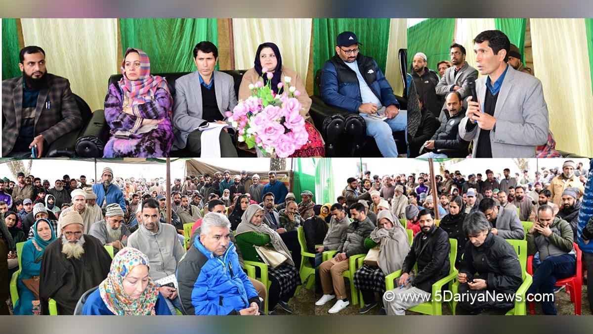 Mushtaq Ahmad Simnani, Ganderbal, Deputy Commissioner Ganderbal, Kashmir, Jammu And Kashmir, Jammu & Kashmir, District Administration Ganderbal, Block Diwas, Jan Abhiyan Camp, Jan Abhiyan, Jan Sunvayi, Jan Abhiyan, Jan Adhikar, Awami Muhim, Jan Abhiyan Program, Mega Block Diwas, Weekly Block Diwas