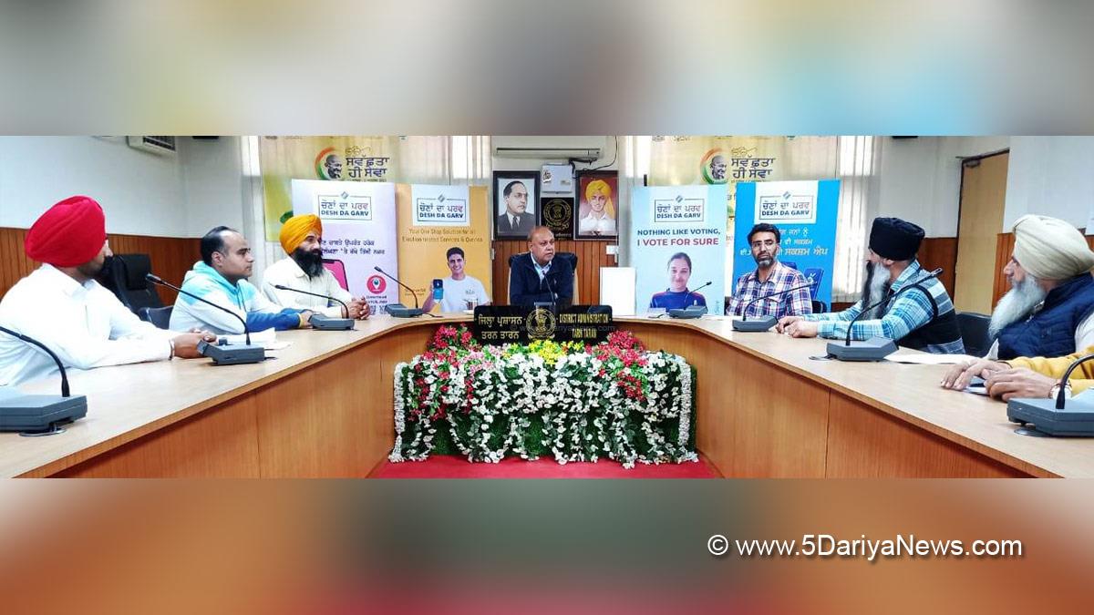 Varinderpal Singh Bajwa, Additional Deputy Commissioner Tarn Taran, Tarn Taran,  ECI, Chief Electoral Officer Punjab, Lok Sabha Elections 2024, General Elections 2024, CEO Punjab, Chunav Ka Parv, Desh Ka Garv
