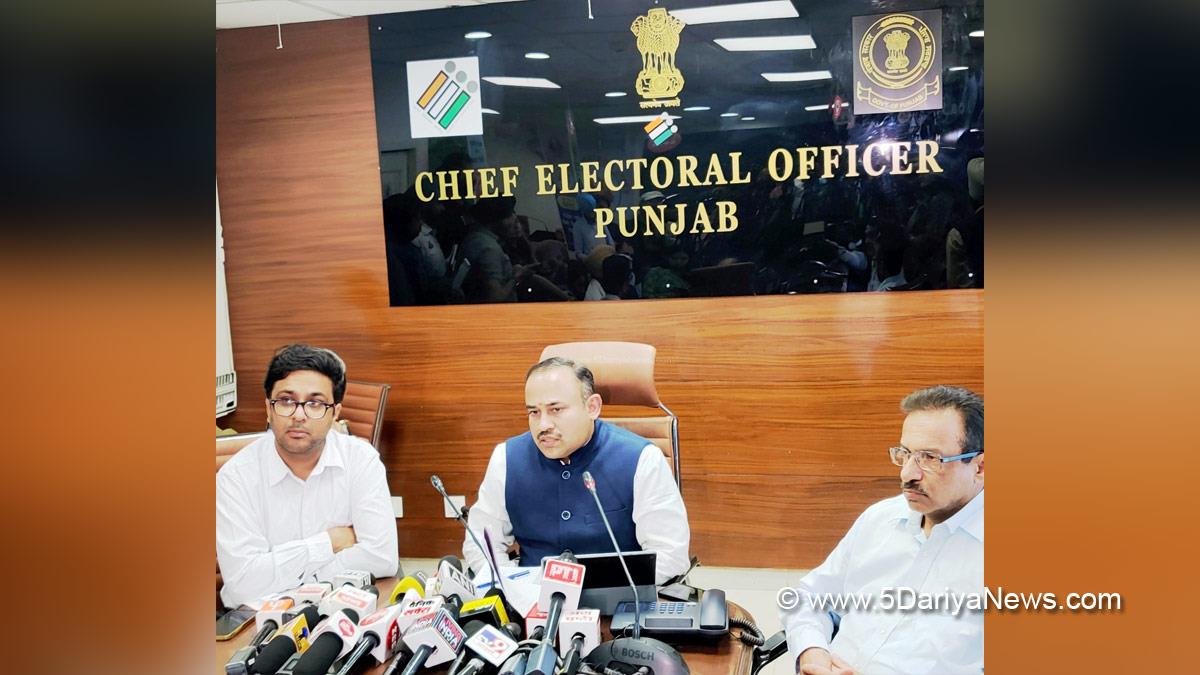 Election Commision Punjab, ECI, Chief Electoral Officer Punjab, Sibin C
