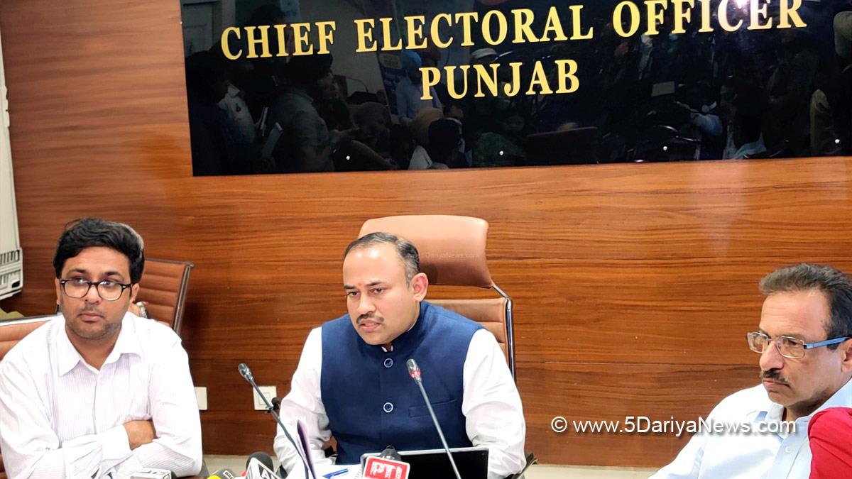Election Commision Punjab, ECI, Chief Electoral Officer Punjab, Sibin C