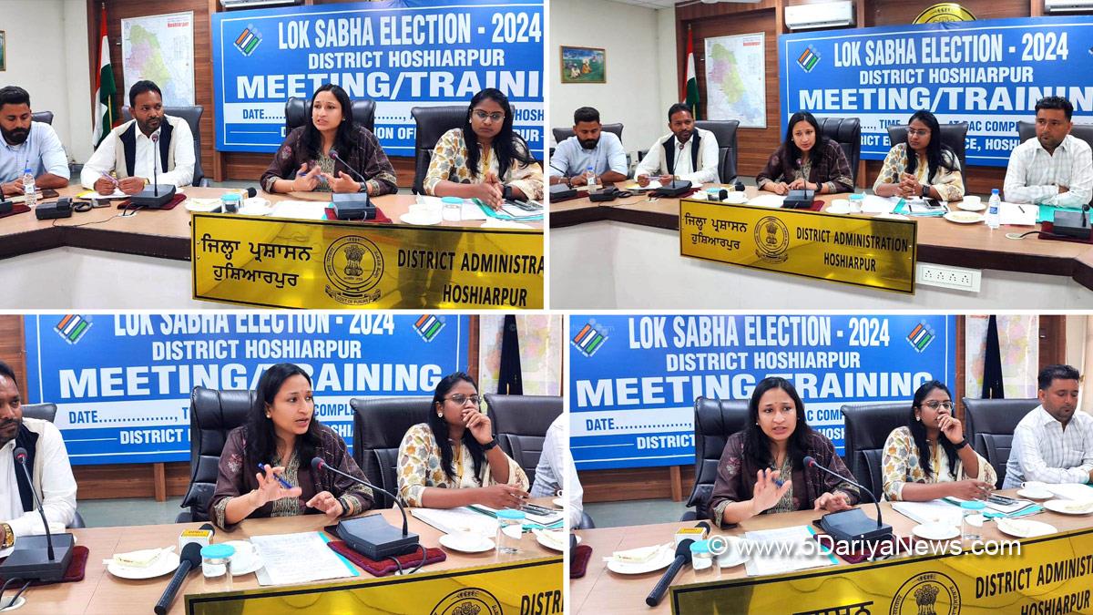Komal Mittal, DC Hoshiarpur, Deputy Commissioner Hoshiarpur, Hoshiarpur, ECI, Chief Electoral Officer Punjab, Lok Sabha Elections 2024, General Elections 2024, CEO Punjab, Chunav Ka Parv, Desh Ka Garv