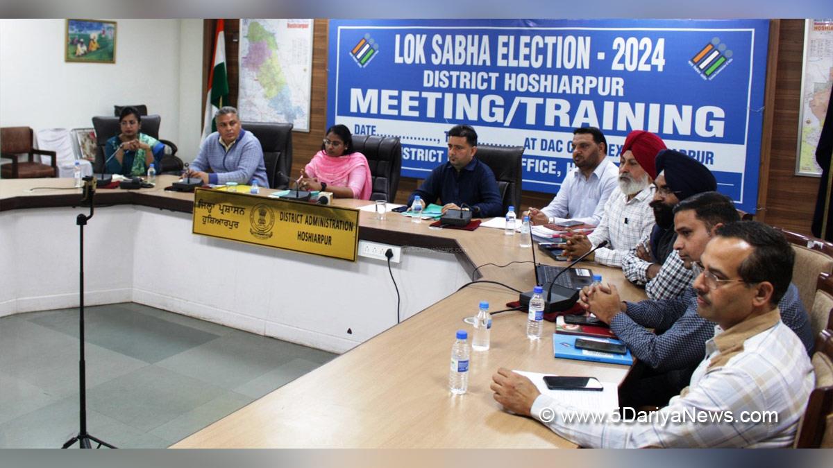 Punjab Admin, Divya P, Assistant Commissioner Hoshiarpur, Hoshiarpur, ECI, Chief Electoral Officer Punjab, Lok Sabha Elections 2024, General Elections 2024, CEO Punjab, Chunav Ka Parv, Desh Ka Garv