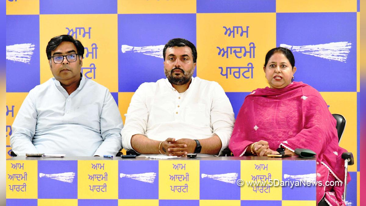 Jagdeep Kamboj Goldy, AAP, Aam Aadmi Party, Aam Aadmi Party Punjab, AAP Punjab, Amandeep Singh Musafir, Rajinder Pal Kaur Chhina