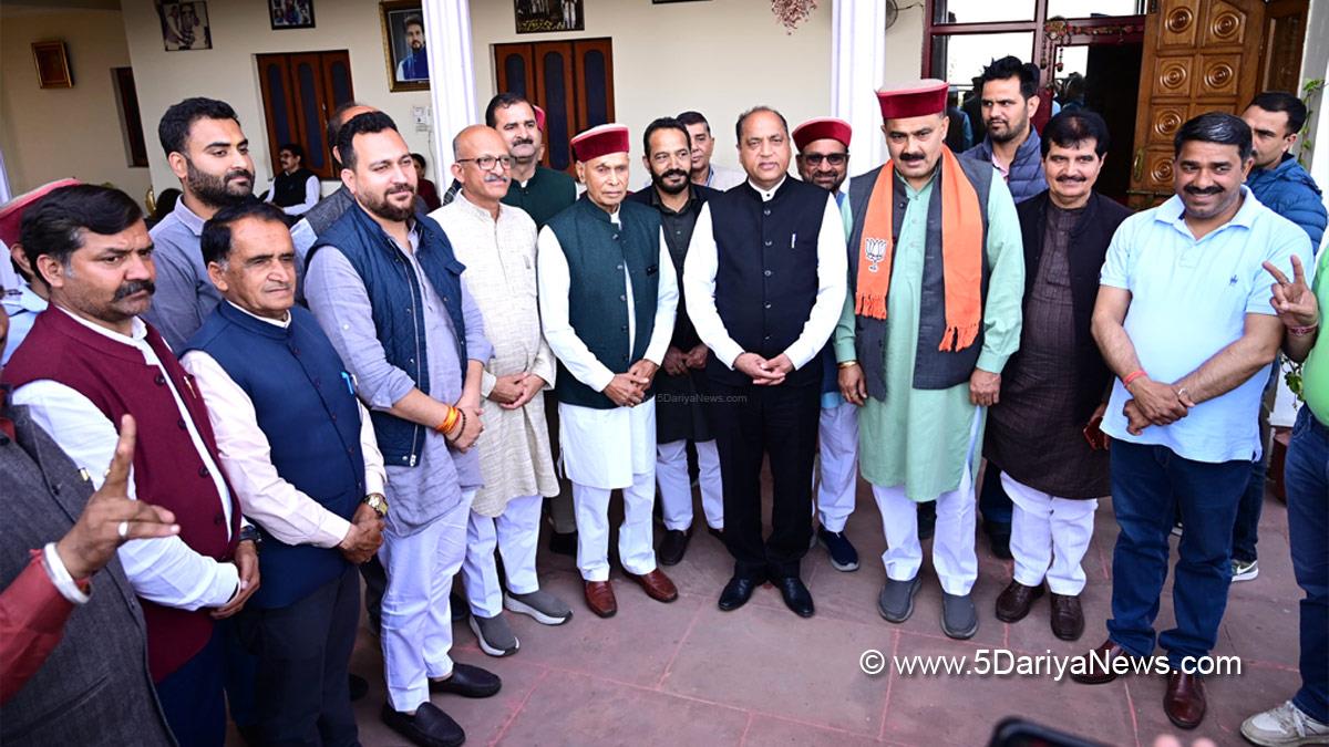 Jai Ram Thakur, Himachal Pradesh, Himachal, Bharatiya Janata Party, BJP, BJP Himachal, Shimla, BJP Himachal Pradesh, Prem Kumar Dhumal