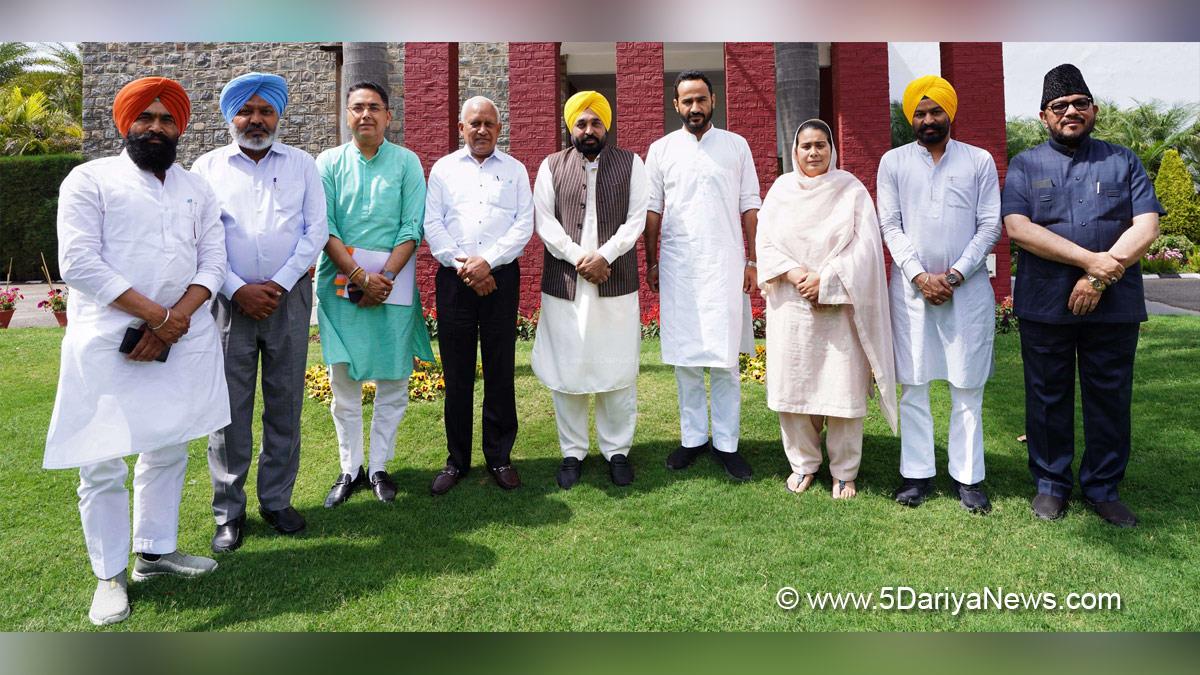 Bhagwant Mann, Bhagwant Singh Mann, AAP, Aam Aadmi Party, Aam Aadmi Party Punjab, AAP Punjab, Government of Punjab, Punjab Government, Punjab, Chief Minister Of Punjab, Gurmeet Singh Meet Hayer, Harpal Singh Cheema, Aman Arora, Barinder Kumar Goyal, Labh Singh Ugoke, Kulwant Pandori, Mohammed Jamil Ur Rahman, Narinder Kaur Bharaj