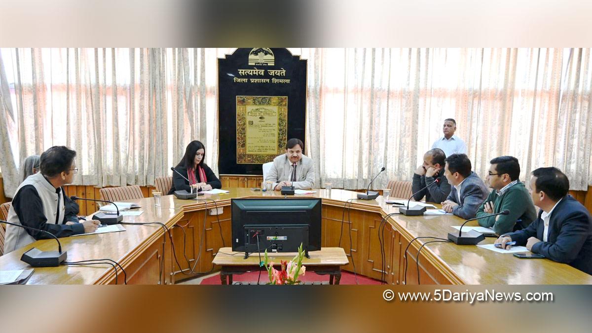Anupam Kashyap, Deputy Commissioner Shimla, DC Shimla ,Shimla, Himachal Pradesh