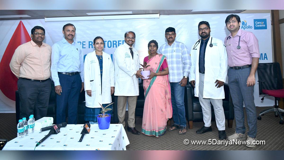 Health, Dr. Rakesh Reddy Boya, Dr. Ventrapati Pradeep,Dr. G Veni Prasanna, Diffuse Large B Cell Lymphoma, DLBCL, Cancer, CAR T Cell Therapy, Apollo Cancer Centre,Bengaluru
