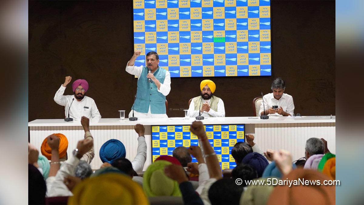 Bhagwant Mann, Bhagwant Singh Mann, AAP, Aam Aadmi Party, Aam Aadmi Party Punjab, AAP Punjab, Government of Punjab, Punjab Government, Punjab, Chief Minister Of Punjab, Dr Sandeep Pathak, Sanjay Singh, Principal Budh Ram