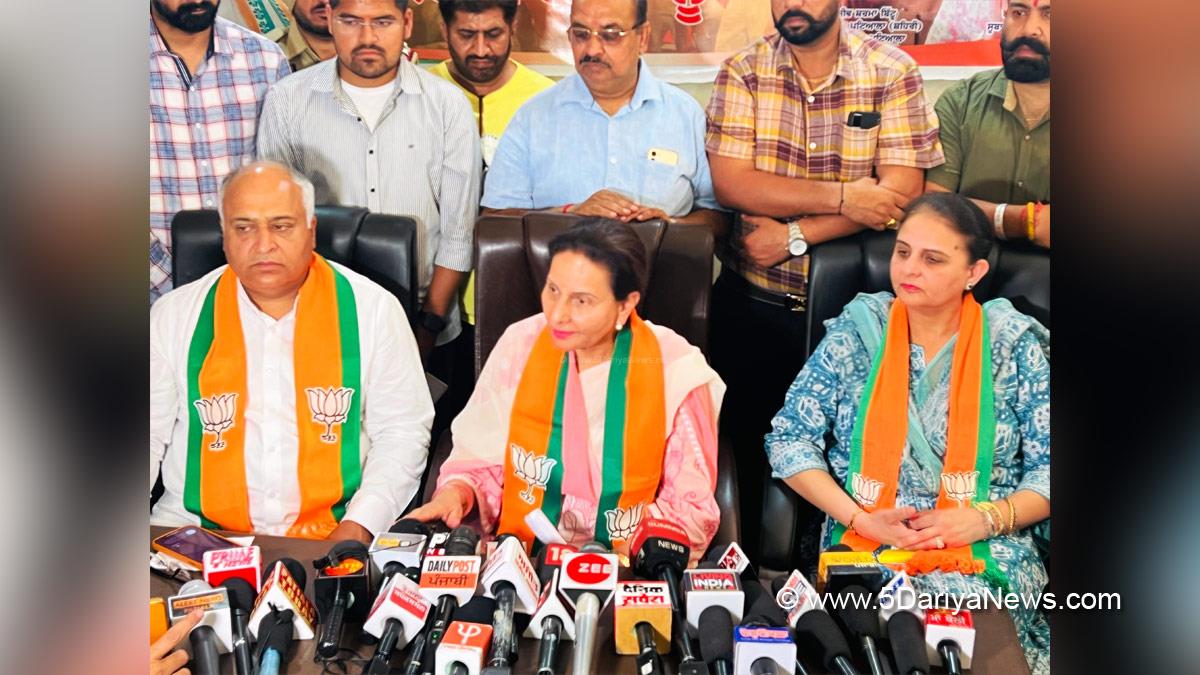 Preneet Kaur, BJP, Bharatiya Janata Party, BJP Punjab, Jai Inder Kaur, Patiala