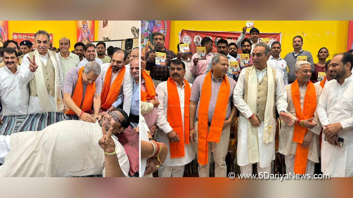 Sanjay Tandon, Jatinder Pal MalhotraBJP Chandigarh, Bharatiya Janata Party, BJP, Blood Camp, Blood Donation Camp, B. R. Ambedkar, B. R. Ambedkar Jayanti