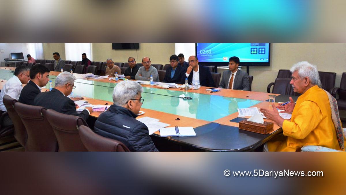 Manoj Sinha, Lieutenant Governor J&K, Raj Bhavan, Jammu, Srinagar, Kashmir, Jammu And Kashmir, Jammu & Kashmir, Atal Dulloo, Mandeep Kumar Bhandari, Vijay Kumar Bidhuri, G Prasanna Ramaswamy