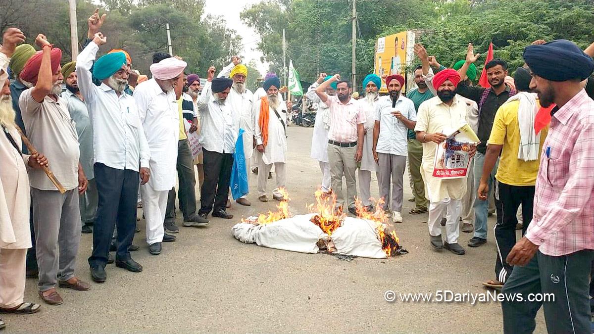 Protest, Agitation, Demonstration, Laheragaga, Sangrur
