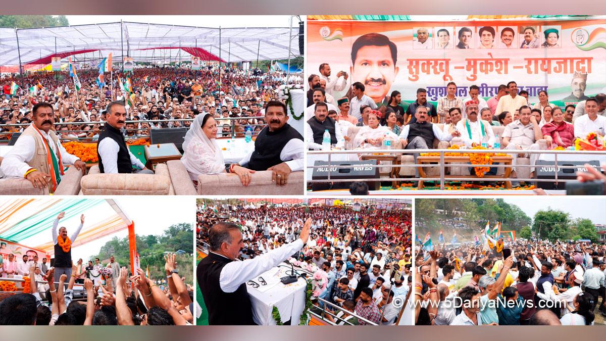 Sukhvinder Singh Sukhu, Himachal Pradesh, Himachal, Congress, Indian National Congress, Himachal Congress, Shimla, Chief Minister of Himachal Pradesh, Mukesh Agnihotri,Pratibha Singh
