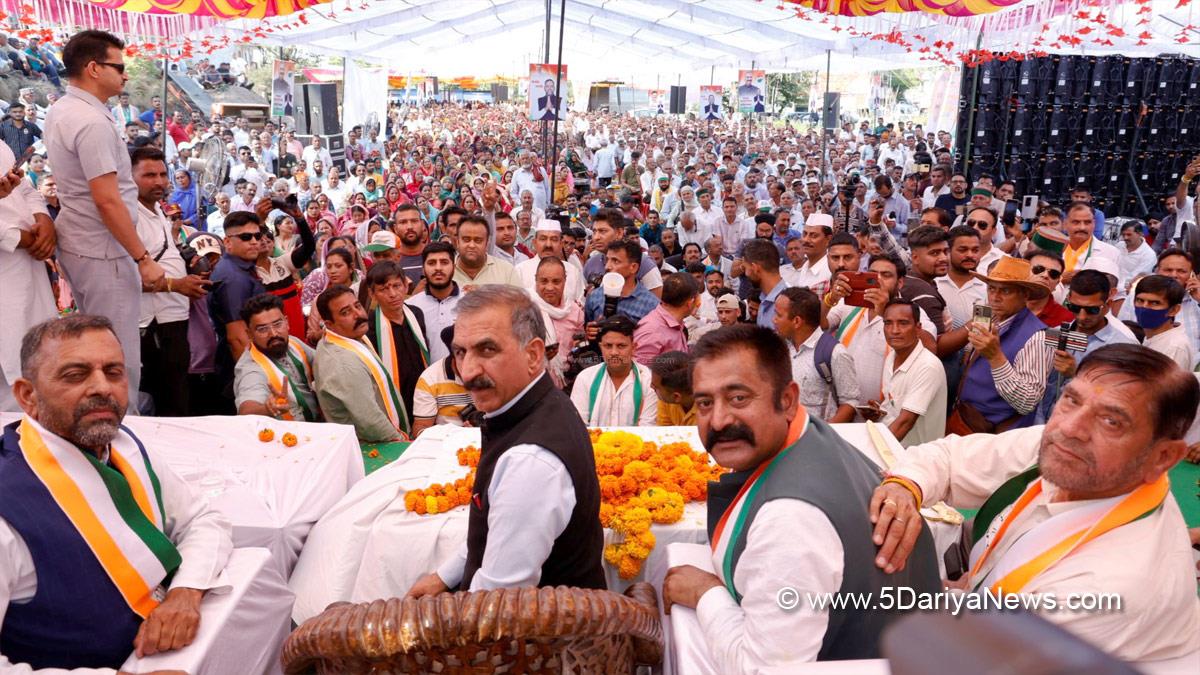 Sukhvinder Singh Sukhu, Himachal Pradesh, Himachal, Congress, Indian National Congress, Himachal Congress, Shimla, Chief Minister of Himachal Pradesh