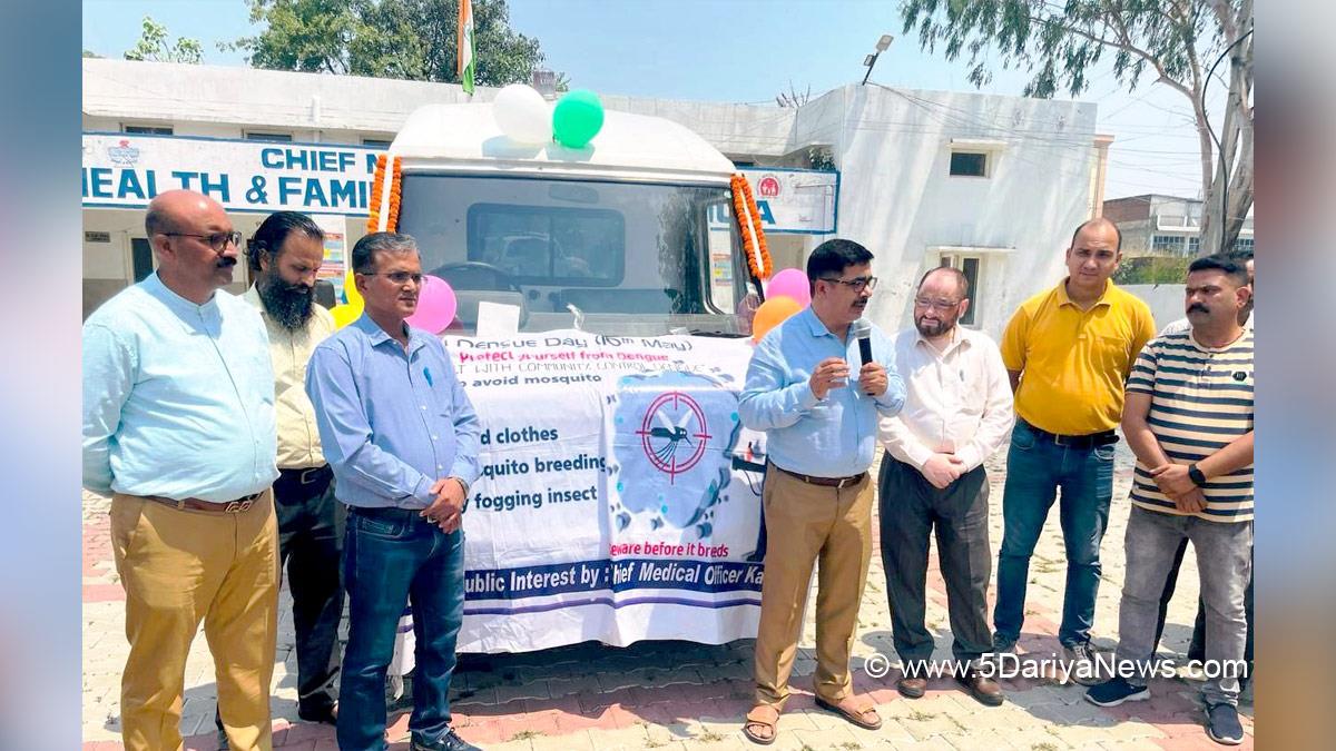 Health, Dr. Vijay Raina, Chief Medical Officer, Kathua, Kashmir, Jammu And Kashmir, Jammu & Kashmir, National Dengue Day