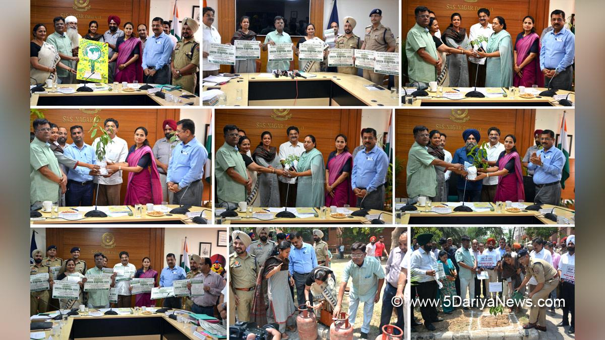 Aashika Jain, DC Mohali, Deputy Commissioner Mohali, S.A.S. Nagar, S.A.S. Nagar Mohali, Mohali, Sahibzada Ajit Singh Nagar, Preeti Yadav,Navjot Pal Singh Randhawa, Say No To Plastic, ECI, Chief Electoral Officer Punjab, Lok Sabha Elections 2024, General Elections 2024, CEO Punjab, Chunav Ka Parv, Desh Ka Garv