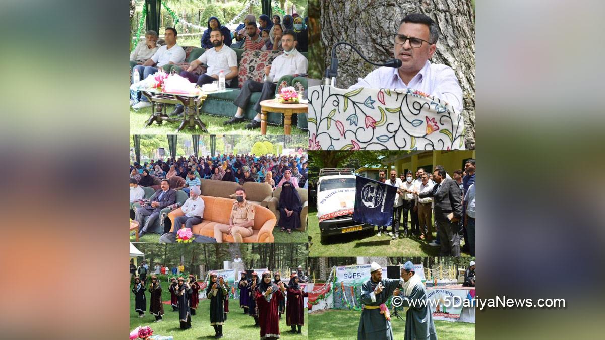Shakeel-ul-Rehman Rather,Bandipora, Deputy Commissioner Bandipora, Kashmir, Jammu And Kashmir, Jammu & Kashmir, District Administration Bandipora, Chief Electoral Officer J&K,Lok Sabha Elections 2024,General Elections 2024,CEO J&K,Chunav Ka Parv,Desh Ka Garv,No Voter To Be Left Behind