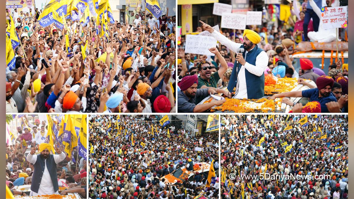 Bhagwant Mann campaigned for Ludhiana candidate Ashok Parashar Pappi