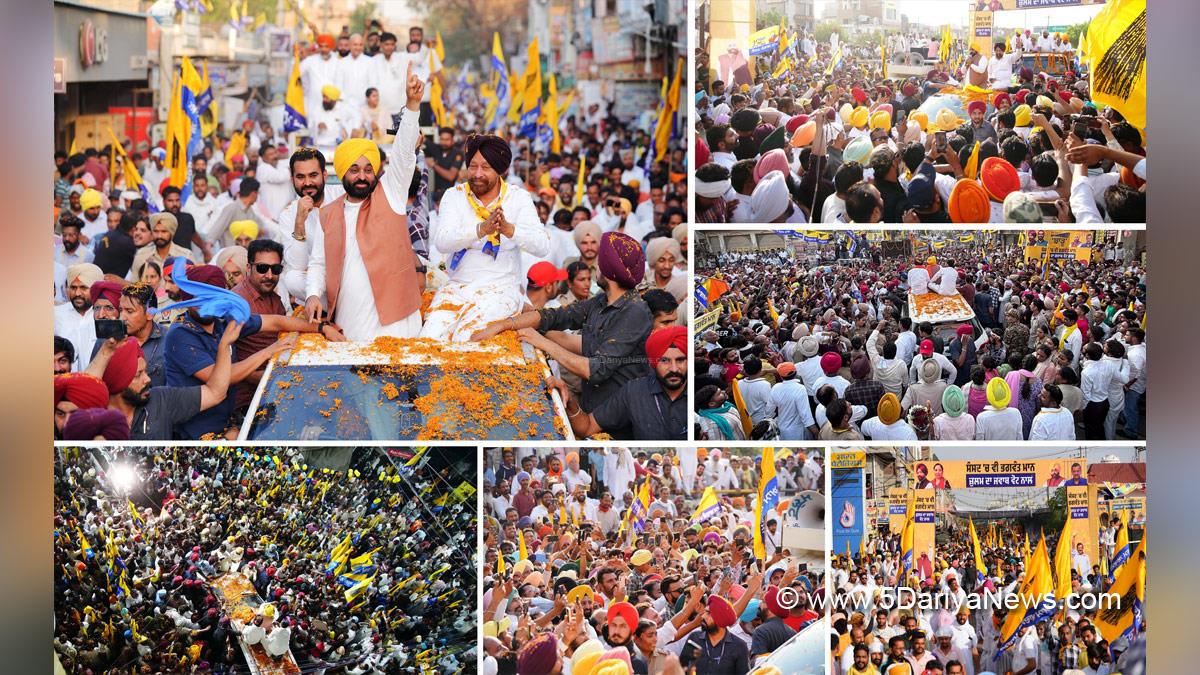 Chief Minister Bhagwant Mann campaigned for AAP candidate Jagdeep Singh Kaka Brar in Ferozepur