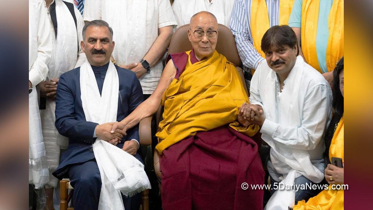 Sukhvinder Singh Sukhu, Himachal Pradesh, Himachal, Congress, Indian National Congress, Himachal Congress, Shimla, Chief Minister of Himachal Pradesh, Dalai Lama