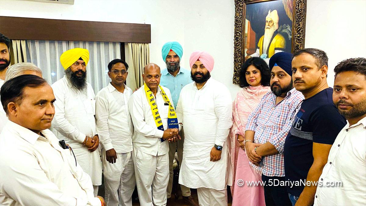 Harjot Singh Bains, AAP, Aam Aadmi Party, Aam Aadmi Party Punjab, AAP Punjab, Government of Punjab, Punjab Government, Dr. S.S Ahluwalia, Dr. Sunny Singh Ahluwalia, Sunny Singh Ahluwalia