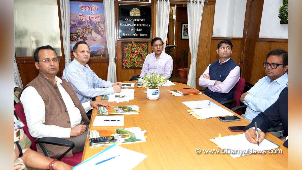 Chief Secretary Himachal Pradesh, Prabodh Saxena, Himachal Pradesh, Shimla, Chief Secretary Himachal