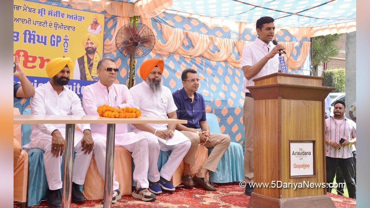 Sanjeev Arora, Gurpreet Singh GP. AAP, Aam Aadmi Party, Aam Aadmi Party Punjab, AAP Punjab, Fatehgarh Sahib, Lok Sabha Elections 2024, General Elections 2024, Lok Sabha Election, Lok Sabha 2024