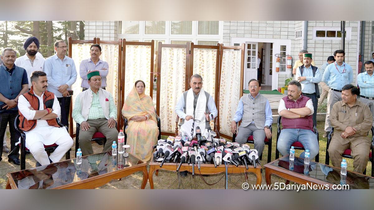 Sukhvinder Singh Sukhu, Himachal Pradesh, Himachal, Congress, Indian National Congress, Himachal Congress, Shimla, Chief Minister of Himachal Pradesh, Harshwardhan Chauhan,Vikramaditya Singh, Pratibha Singh