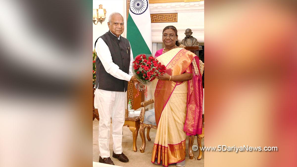 Droupadi Murmu, President of India, President, Indian President, Rashtrapati, Banwari Lal Purohit, Banwarilal Purohit, Governor of Punjab, Punjab Governor, Punjab Raj Bhavan
