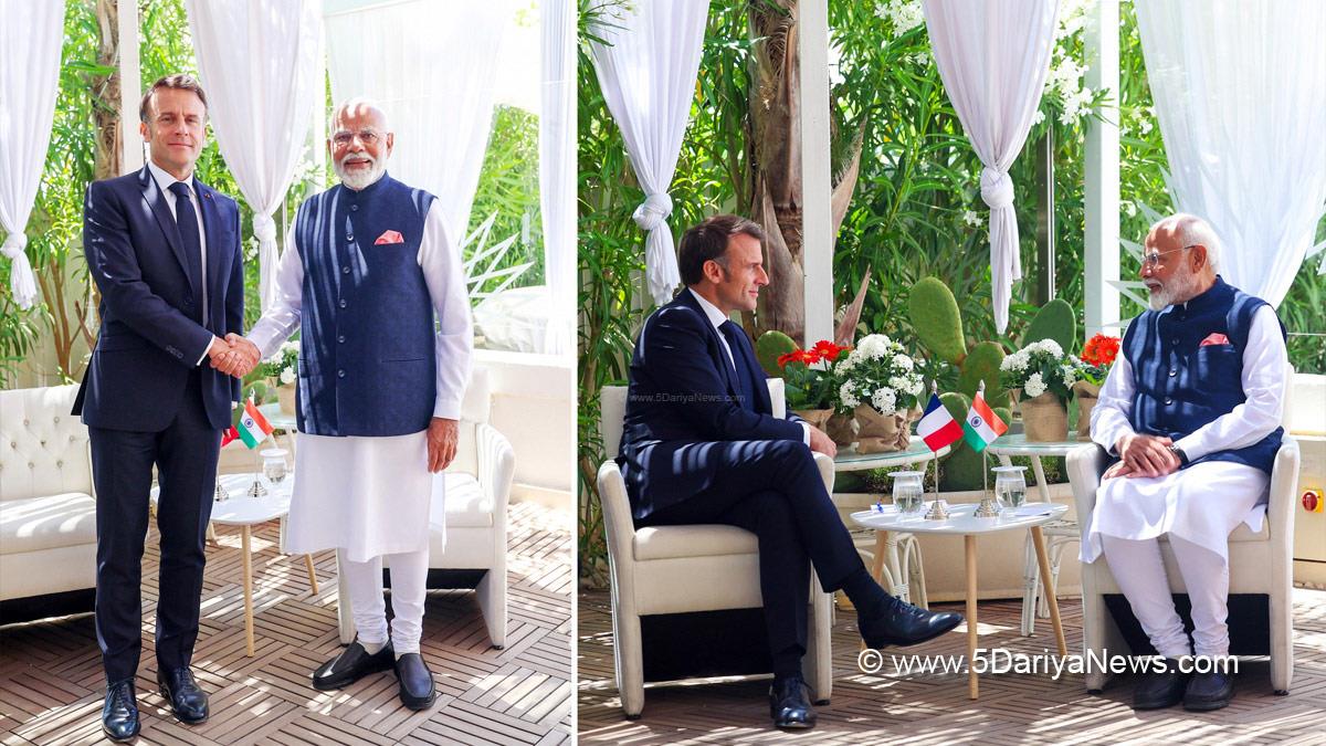 Narendra Modi, Modi, BJP, Bharatiya Janata Party, Prime Minister of India, Prime Minister, Narendra Damodardas Modi, Apulia, Italy, G7 Summit, Emmanuel Macron