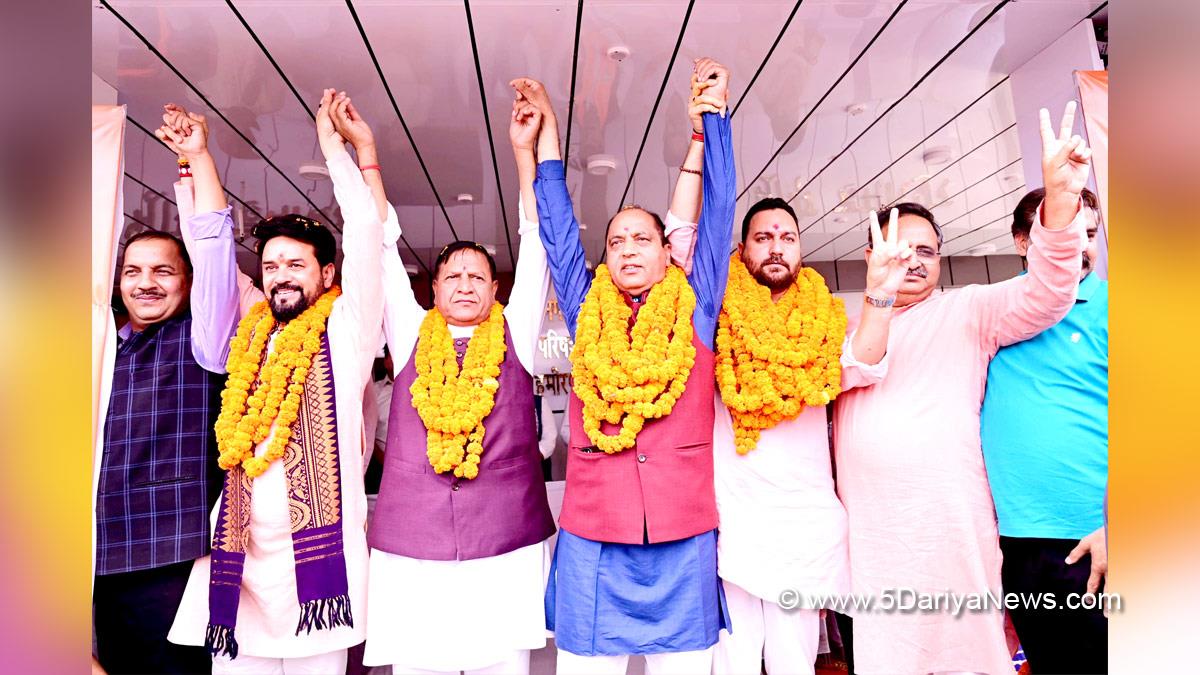 Jai Ram Thakur, Himachal Pradesh, Himachal, Bharatiya Janata Party, BJP, BJP Himachal, Shimla, BJP Himachal Pradesh, Anurag Thakur, Rajeev Bindal