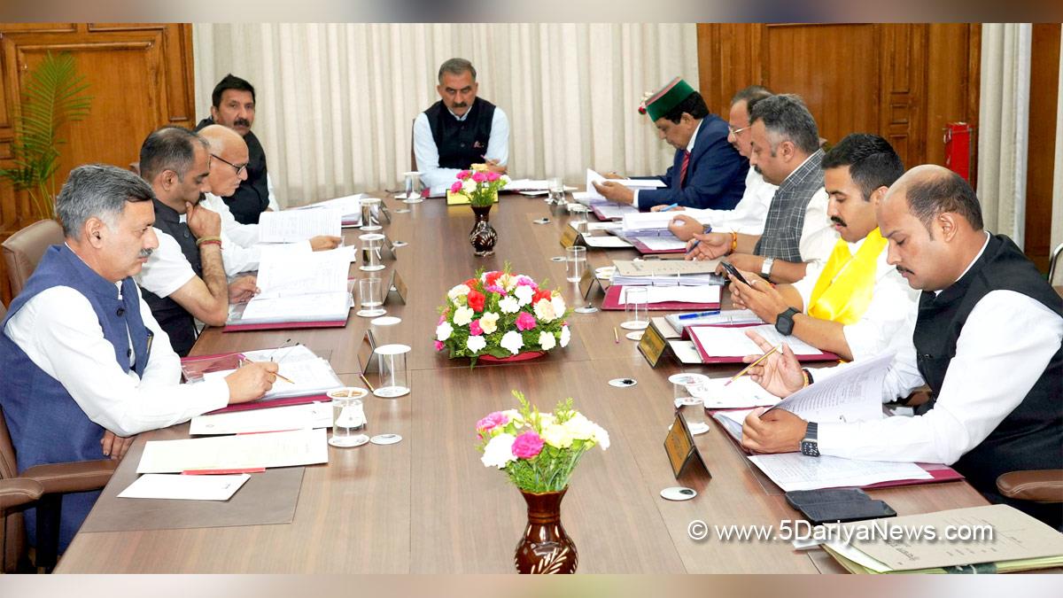 Sukhvinder Singh Sukhu, Himachal Pradesh, Himachal, Congress, Indian National Congress, Himachal Congress, Shimla, Chief Minister of Himachal Pradesh, Cabinet Decisions Himachal